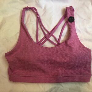 NWT - Cotton On Body Women's Strappy Sports Crop Neon Orchid - Medium
